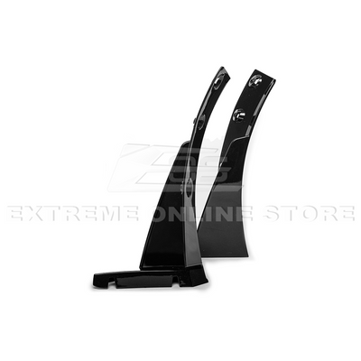 Corvette C7 Stage 3 Style Front Splitter Lip With Side Winglets