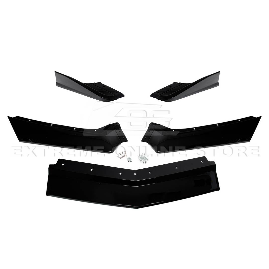 Corvette C8 Stingray Front Splitter [5-Piece Extended Version]
