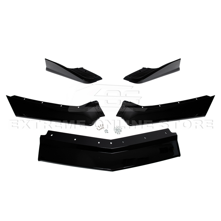 Corvette C8 Stingray Front Splitter [5-Piece Extended Version]