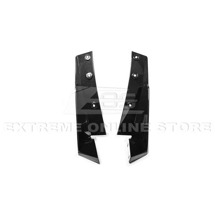 Corvette C7 Stage 3 DRY CARBON FIBER Front Splitter Wickerbill Extension Winglets