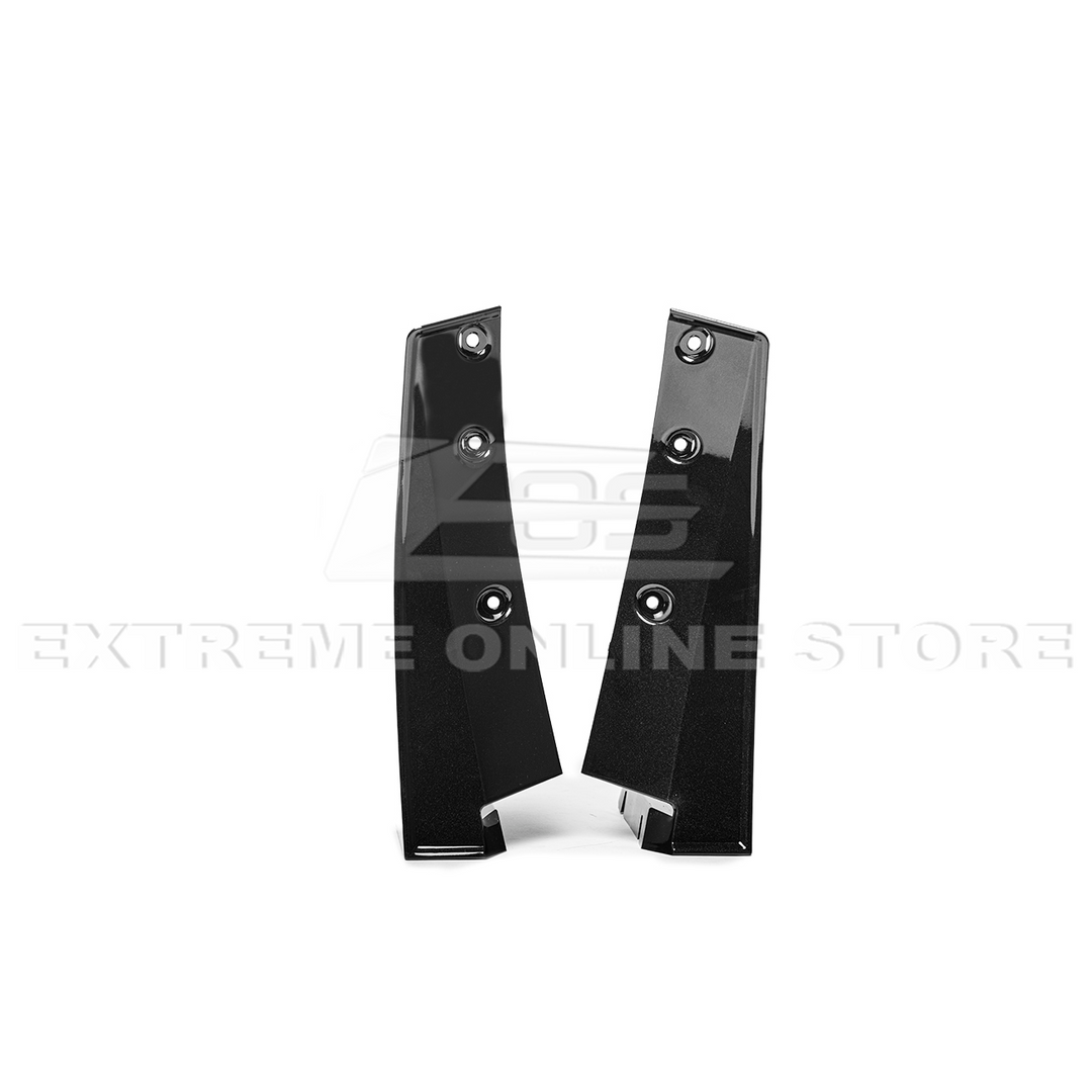 Corvette C7 Stage 3 DRY CARBON FIBER Front Splitter Wickerbill Extension Winglets