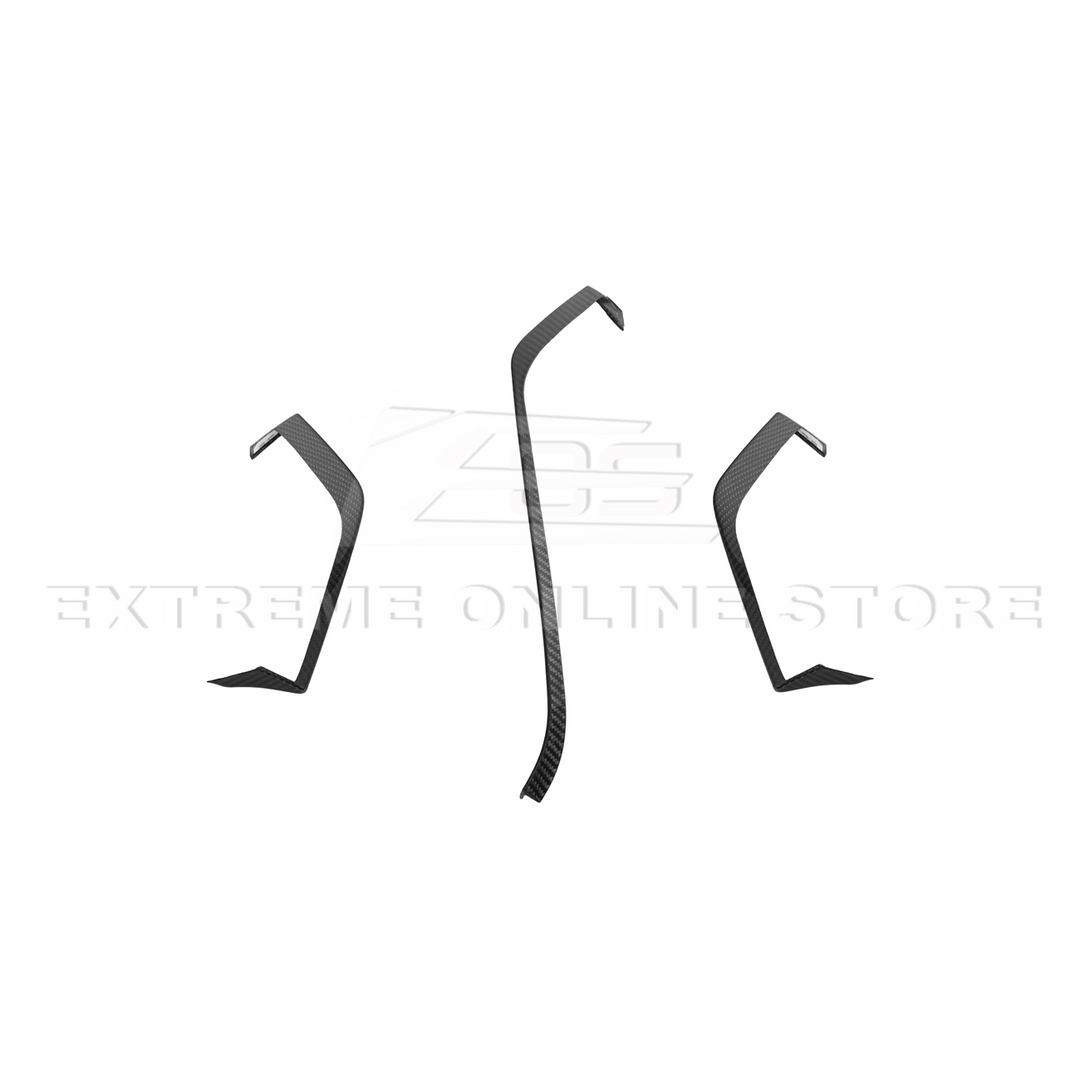 Corvette C8 DRY CARBON FIBER Upper Dash Pad Trim Kit
