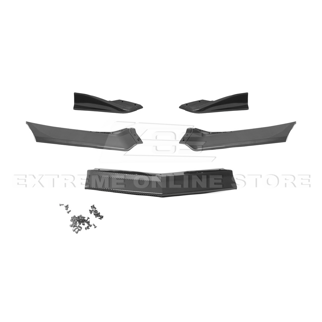 Corvette C8 Stingray Front Splitter [5-Piece Extended Version]