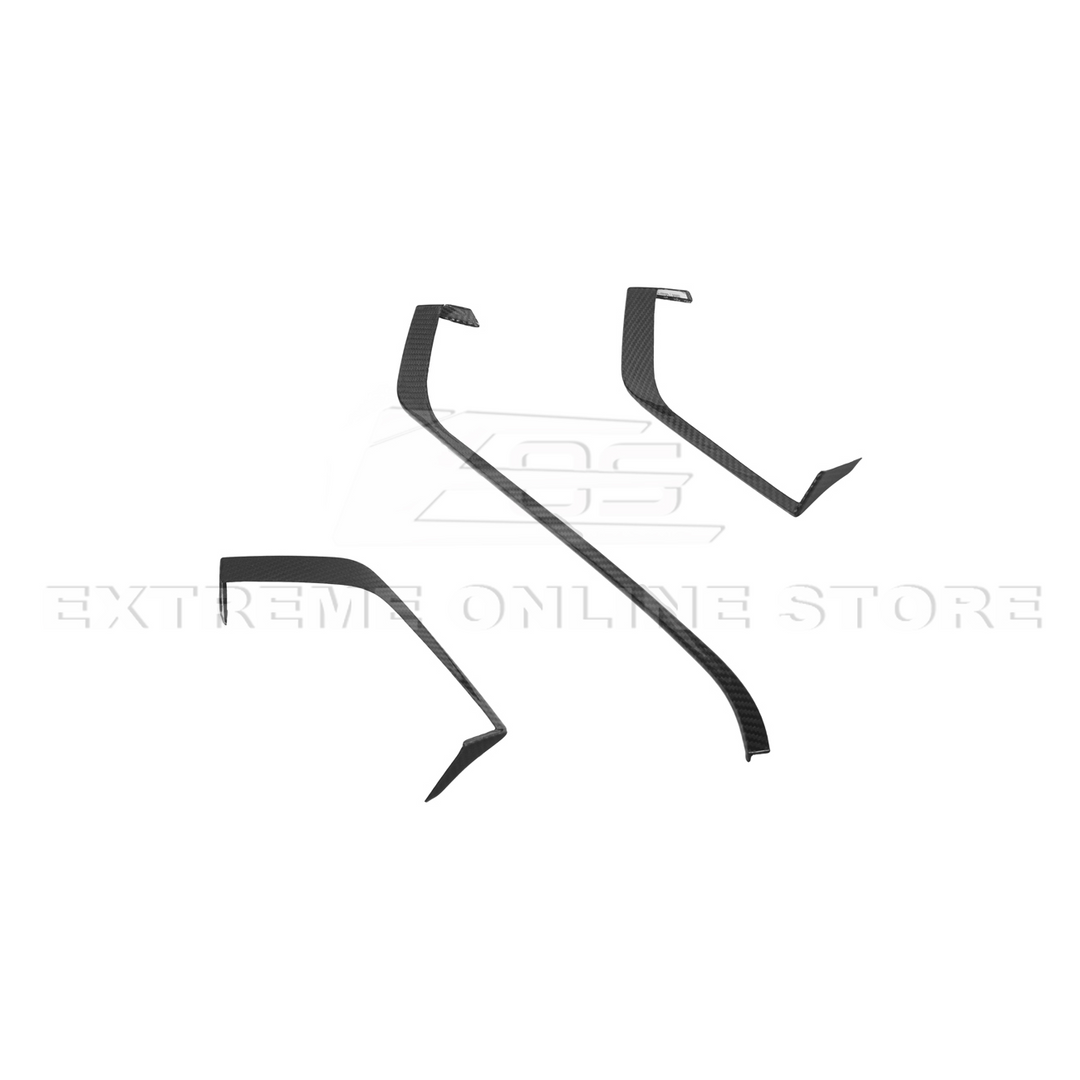 Corvette C8 DRY CARBON FIBER Upper Dash Pad Trim Kit