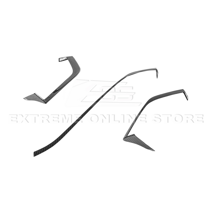 Corvette C8 DRY CARBON FIBER Upper Dash Pad Trim Kit