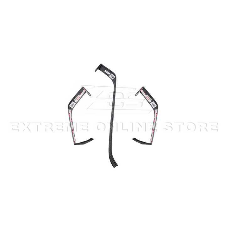 Corvette C8 DRY CARBON FIBER Upper Dash Pad Trim Kit