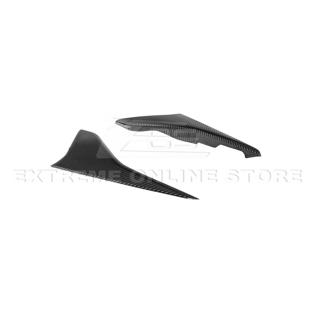 Corvette C8 DRY CARBON FIBER Window Switch Trim &amp; Pillar Panel Cover