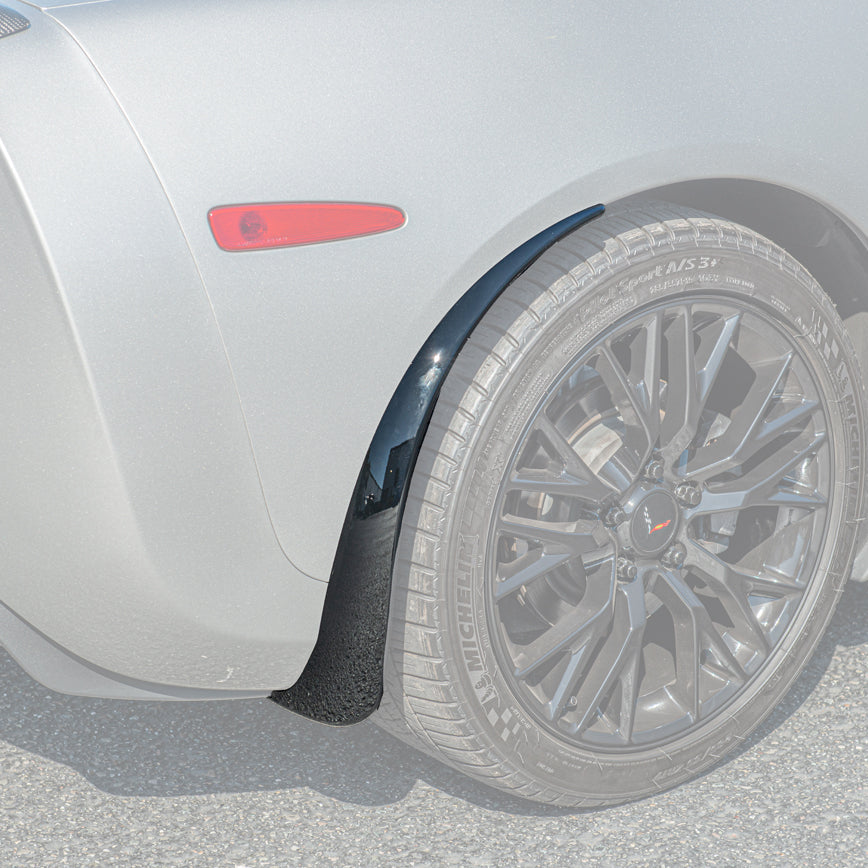 Chevrolet Corvette C6 Base Rear Splash Guards Mud Flaps