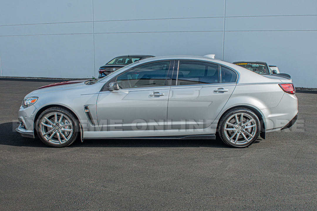 2013-15 Chevrolet SS Carbon Fiber Front Bumper Lip Splitter &amp; Side Skirts