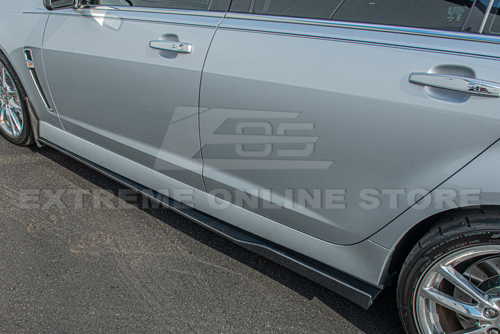 2013-15 Chevrolet SS Carbon Fiber Front Bumper Lip Splitter &amp; Side Skirts