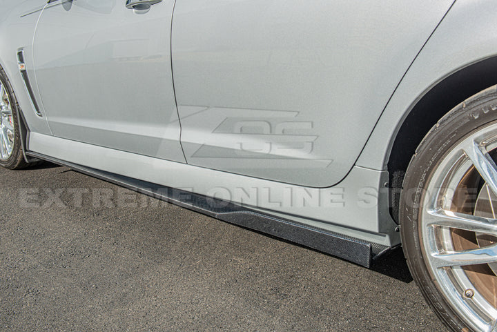 2013-15 Chevrolet SS Carbon Fiber Front Bumper Lip Splitter &amp; Side Skirts