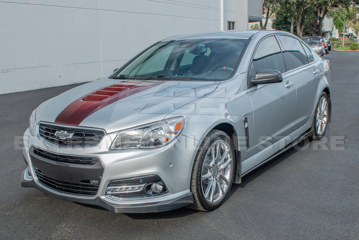 2013-15 Chevrolet SS Carbon Fiber Front Bumper Lip Splitter &amp; Side Skirts