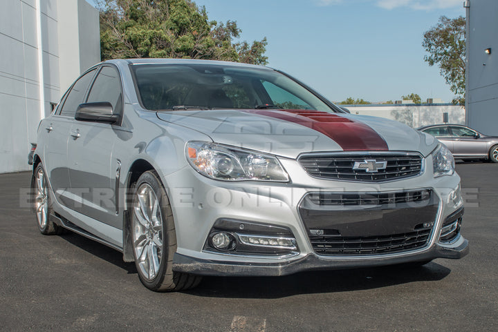 2013-15 Chevrolet SS Carbon Fiber Front Bumper Lip Splitter &amp; Side Skirts