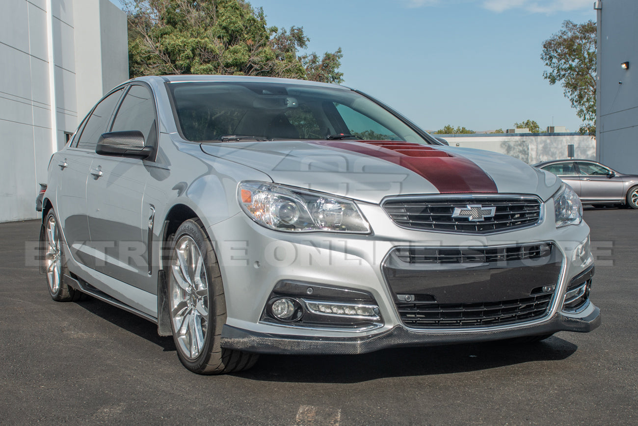 2013-15 Chevrolet SS Carbon Fiber Front Bumper Lip Splitter & Side Skirts