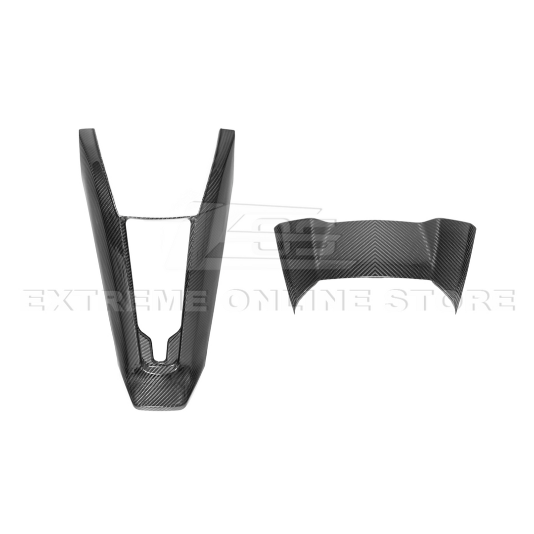 【DELUXE】SAVAGE SPAGHETTII Corvette C8 Carbon Fiber Console & Speaker Grille Cover