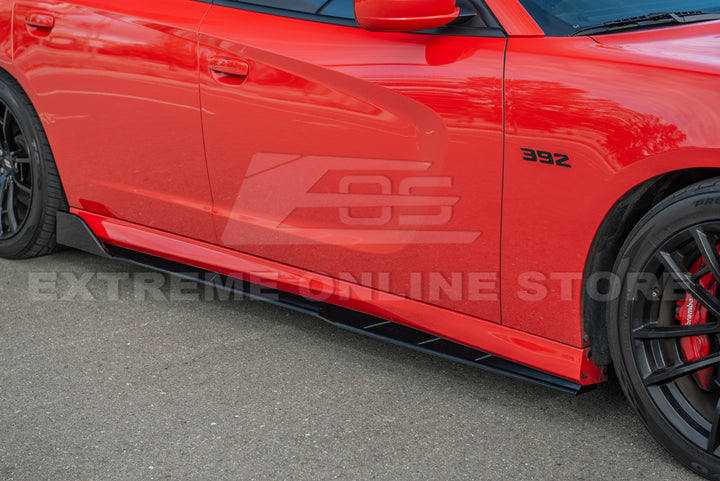 2015-Up Dodge Charger SRT Performance Front Splitter &amp; Rocker Panel