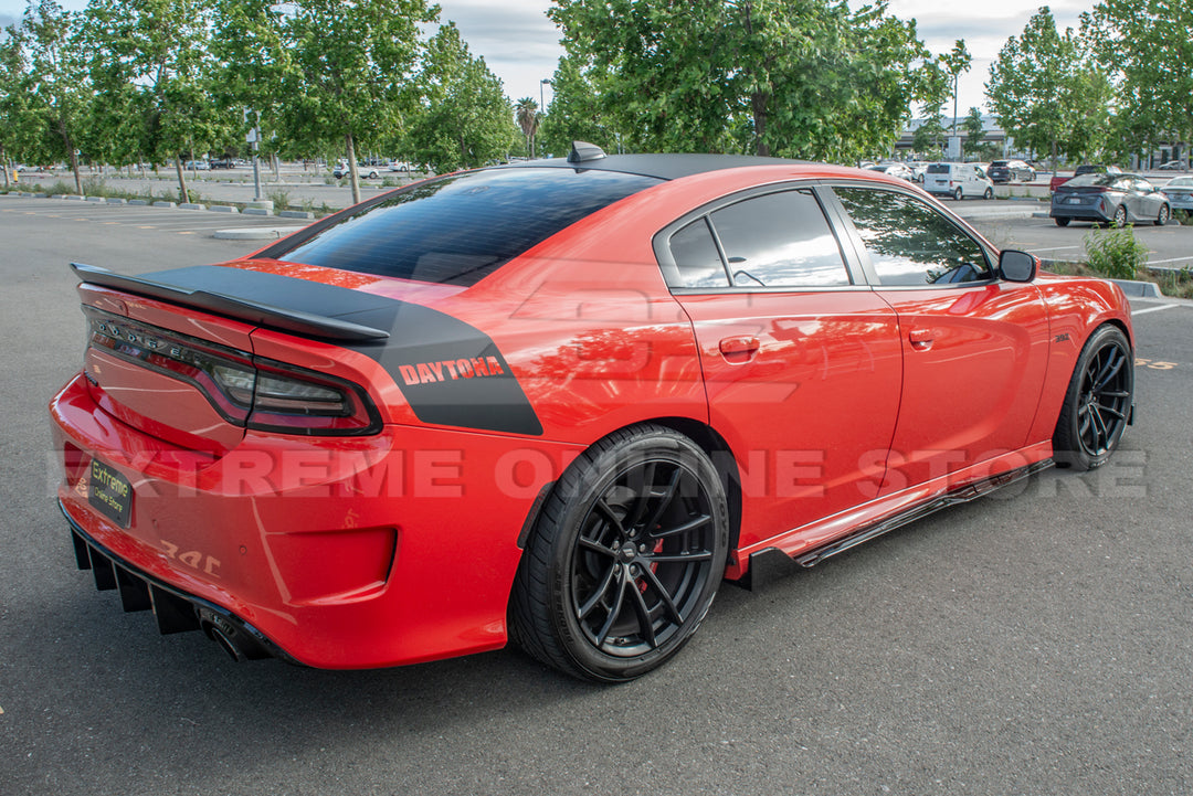 2015-Up Dodge Charger SRT Performance Front Splitter &amp; Rocker Panel