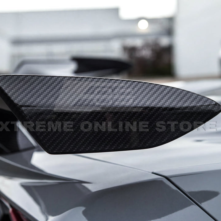 Corvette C8 Z06 W/ Z07 Package Factory Dry Carbon Fiber Rear High Wing Spoiler