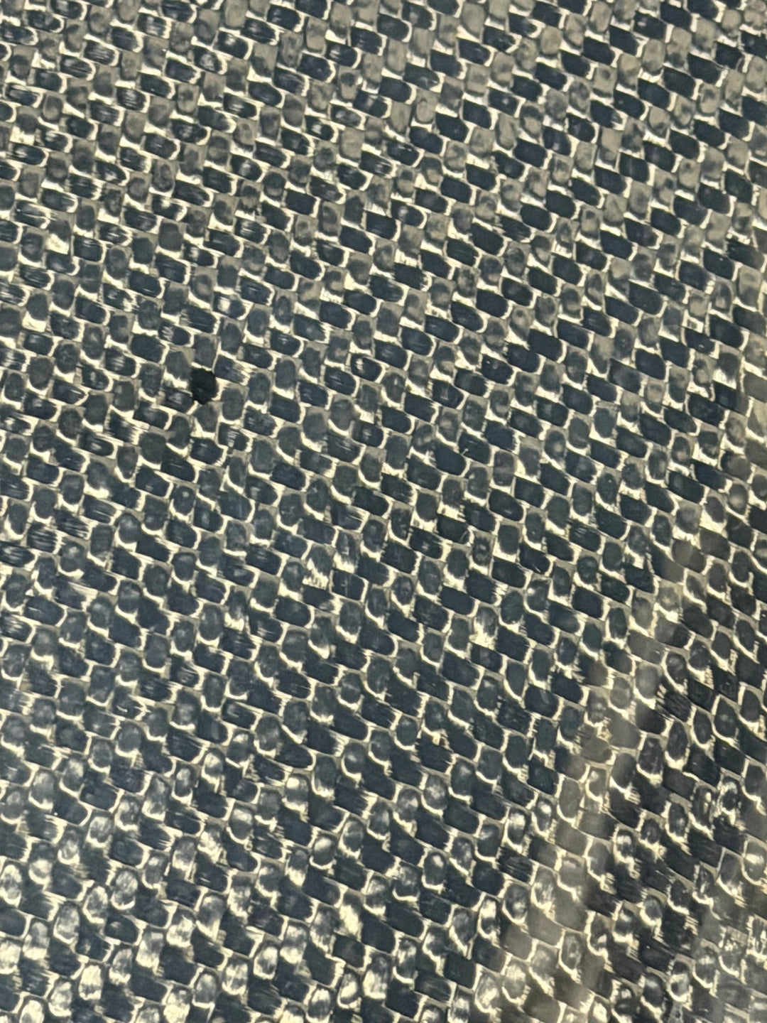 Actual outlet unit SPOILER-177-BKCF-C-54 - resin-lean dry weave patch close-up