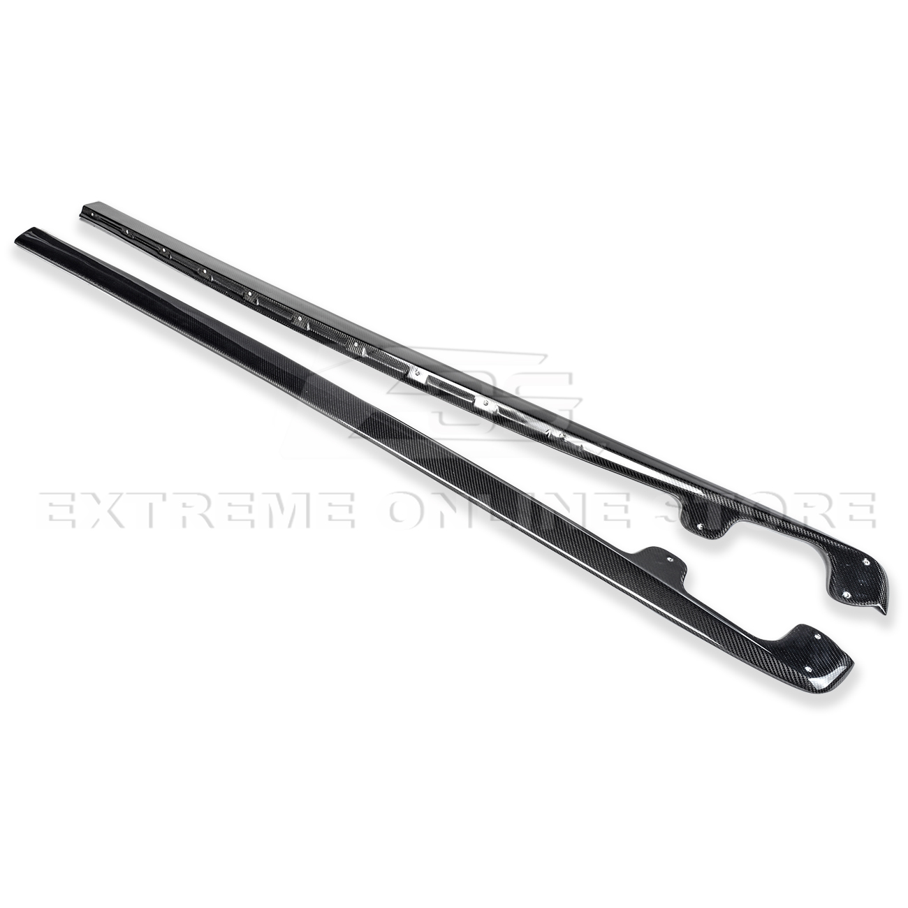 Corvette C6 Base Model Extended Front Splitter Lip & Side Skirts Rocker Panels