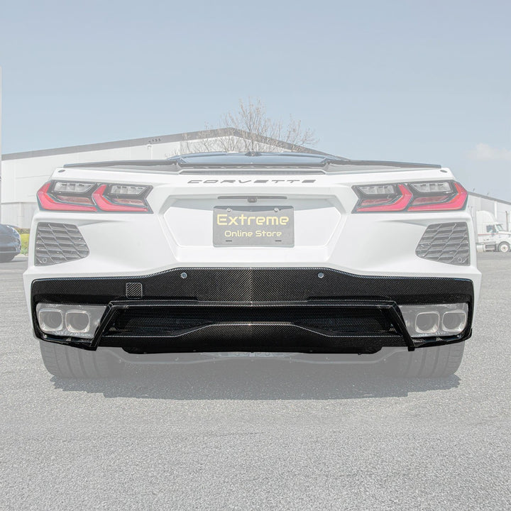 Chevrolet Corvette C8 DRY CARBON FIBER Rear Diffuser