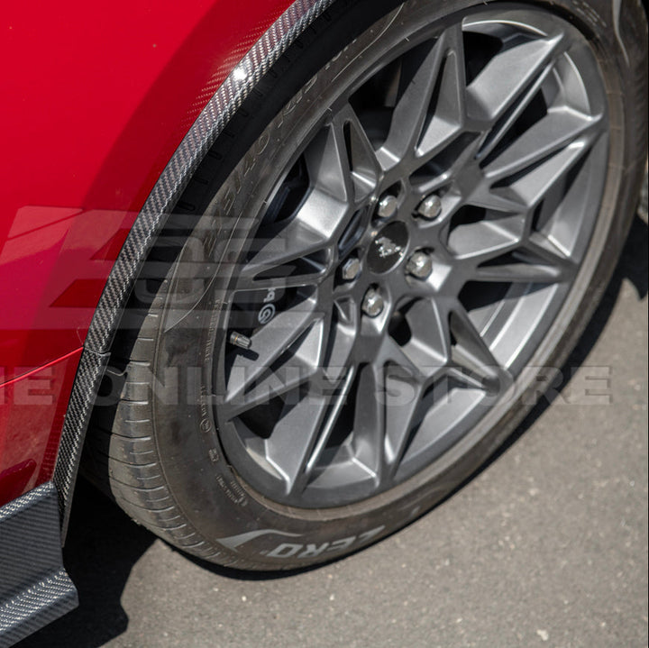 2024-Up Ford Mustang S650 DRY CARBON FIBER Rear Quarter Fender Flare Extension
