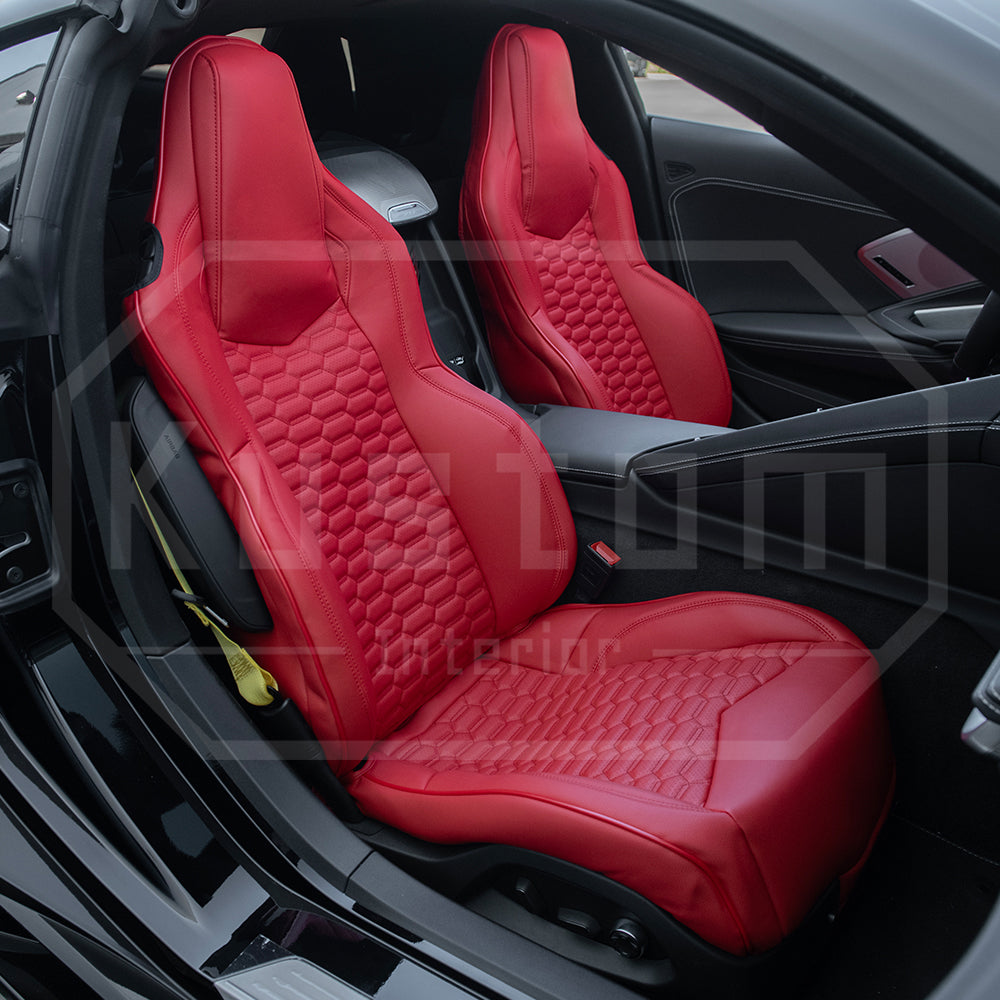 Corvette C8 Premium Custom Leather Seat Covers