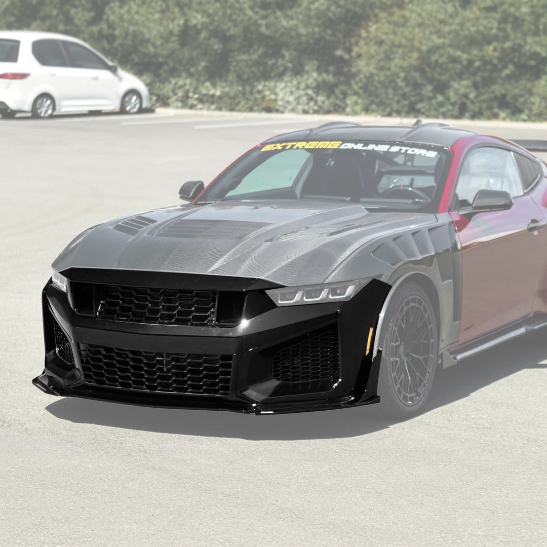2024-Up Mustang Dark Horse SC Replacement Primed Front Bumper Cover Grille Lip (Expected To Ship In October)