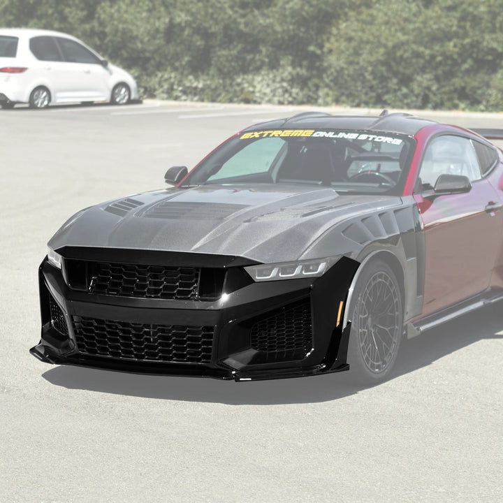 2024-Up Mustang Dark Horse SC Replacement Primed Front Bumper Cover Grille Lip (Expected To Ship In October)