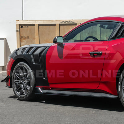 2024-Up Ford Mustang GT500 Style Add-On Side Skirts Extension