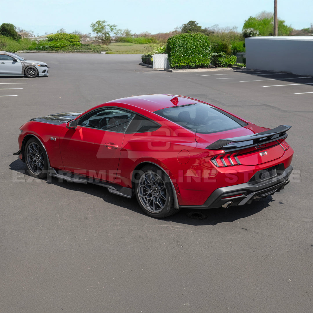2024+ Ford Mustang DRY CARBON FIBER Fender Flares &amp; Mud Flap