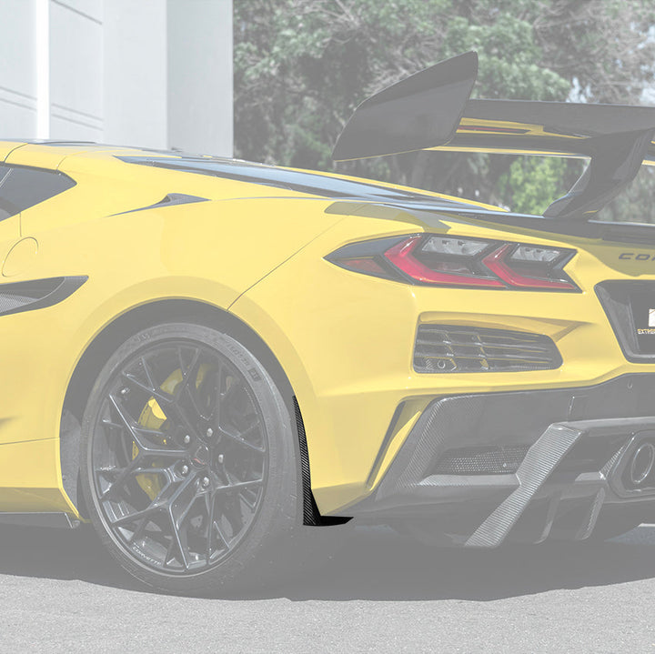 Corvette C8 Z06 Extended V2 Rear Mud Flaps Splash Guards