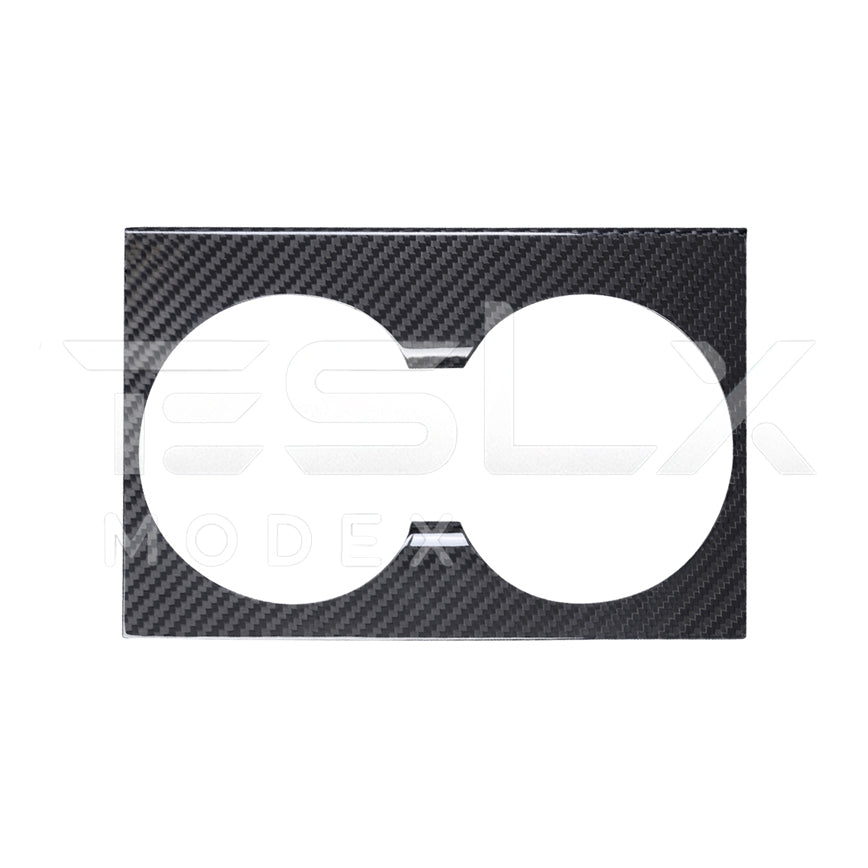 2024-Up Tesla Model 3, 2025-Up Model Y Carbon Fiber Interior Water Cup Frame