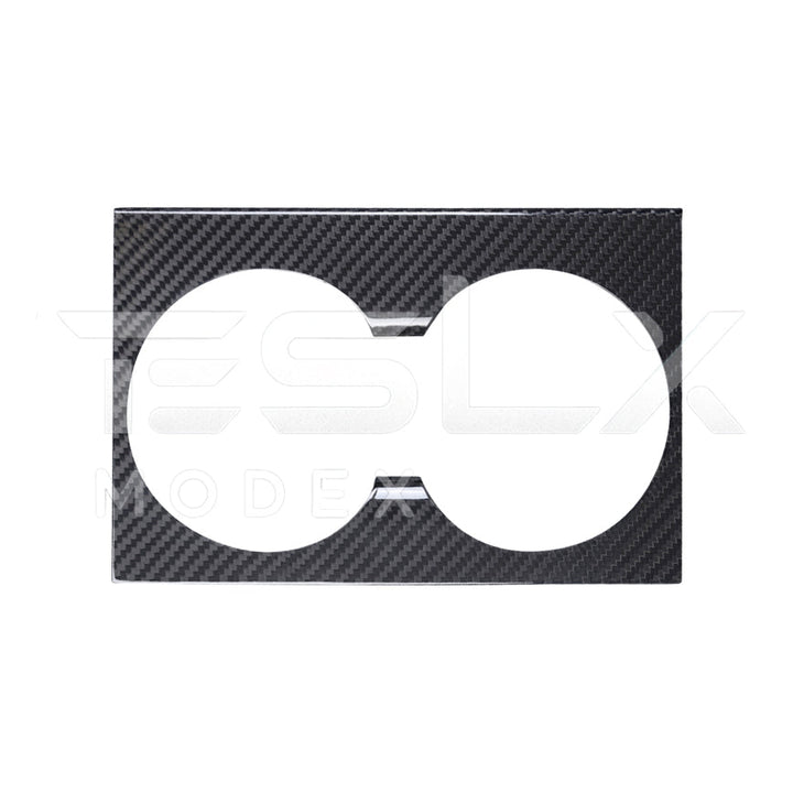 2024-Up Tesla Model 3, 2025-Up Model Y Carbon Fiber Interior Water Cup Frame