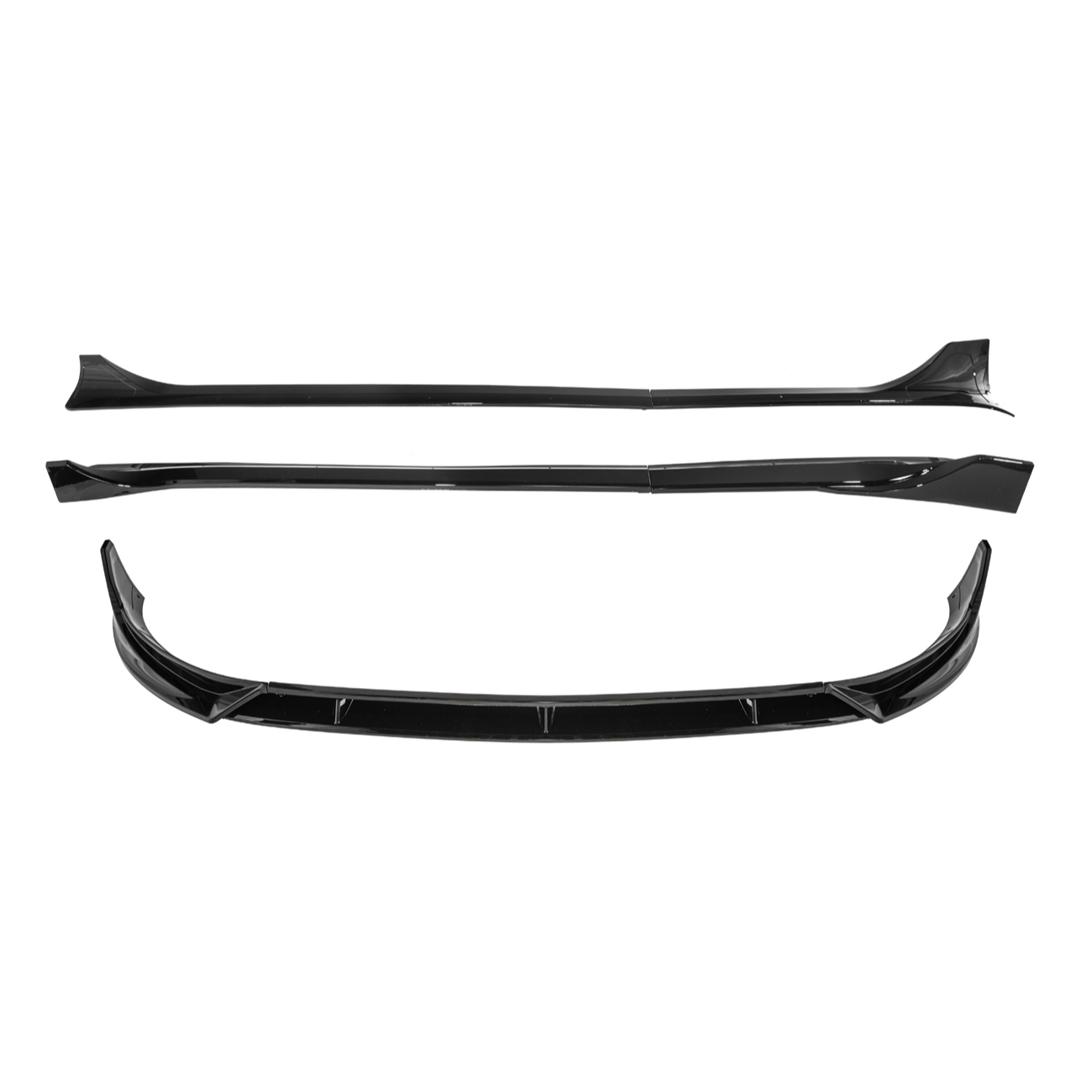 2025-Up Tesla Model Y Track Style Front Lip Side Skirts Kit
