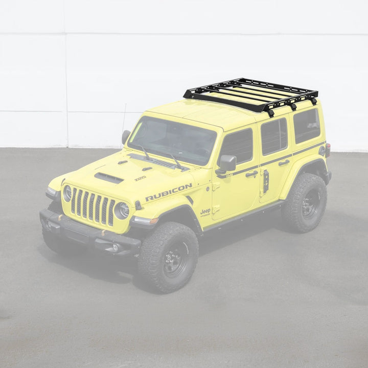 2018-Up Jeep Wrangler JL Carbon Steel Black Top Roof Cargo Rack