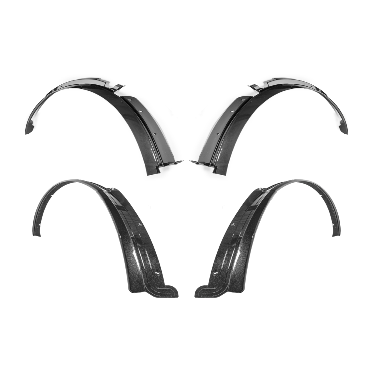 2014-19 Corvette C7 Base Carbon Flash Front & Rear Quarter Extension Pair