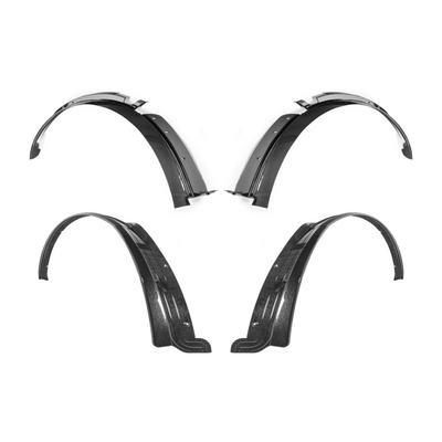 2014-19 Corvette C7 Base Carbon Flash Front & Rear Quarter Extension Pair