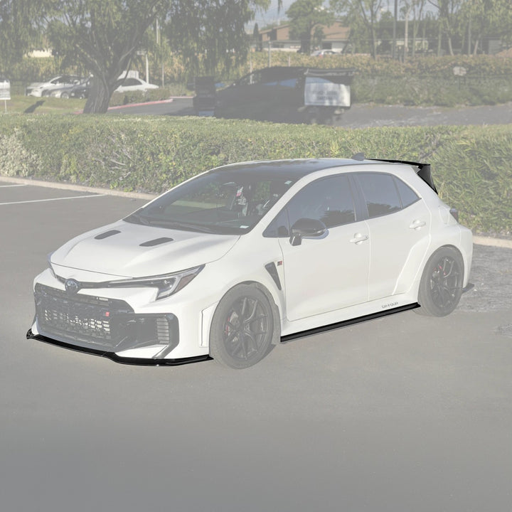 2025-Up Toyota GR Corolla Glossy Black Front Lip Side Skirts Rear Wing Spoiler