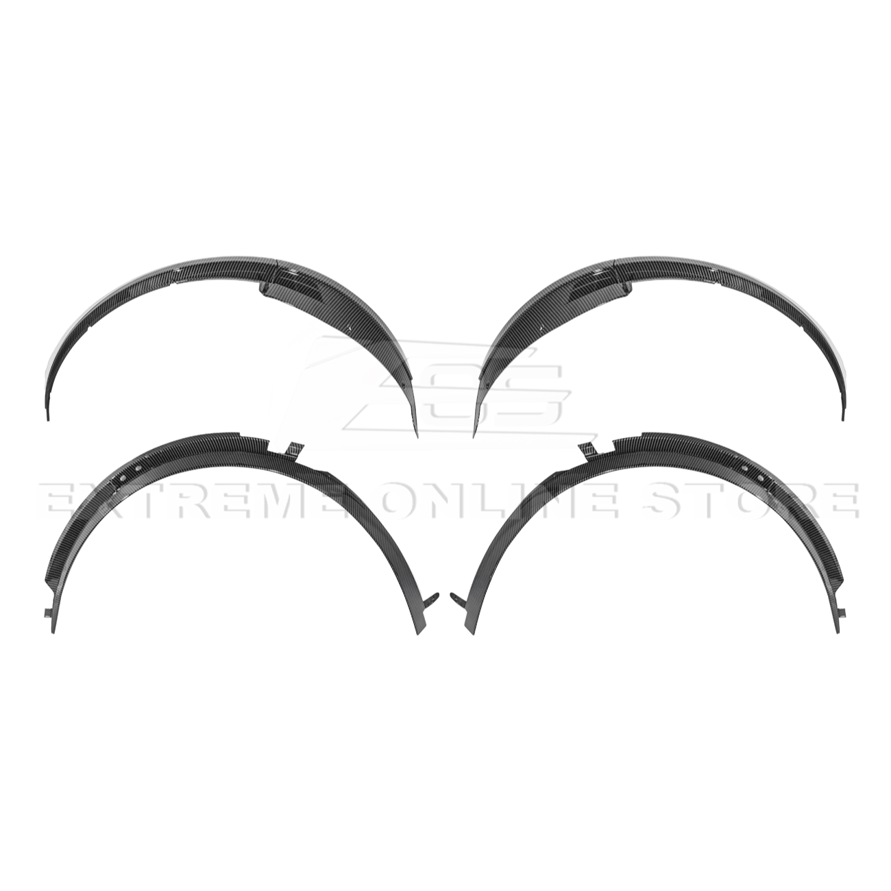 Corvette C7 Base Carbon Flash Front & Rear Quarter Extension Pair