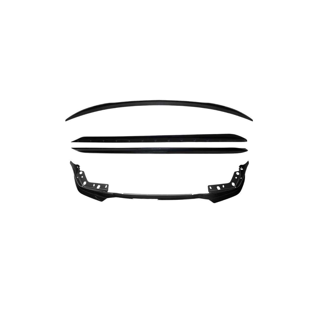 2019-Up BMW G20 G28 3-Series M-Sport Front Lip Side Skirts & Rear Spoiler