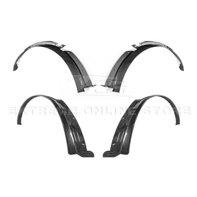 2014-19 Corvette C7 Base Carbon Flash Front & Rear Quarter Extension Pair