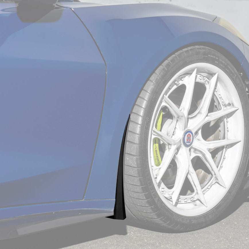 Corvette C8 Z06 XL Extended V2 Style Front Mud Flaps Guard