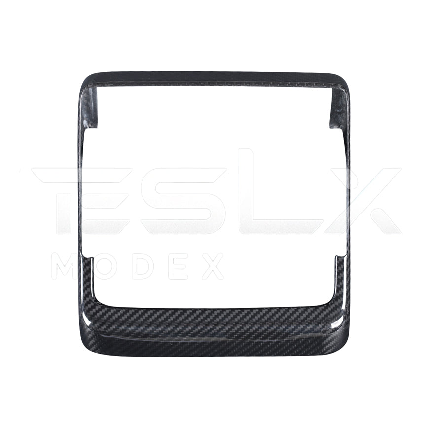 2024-Up Tesla Model 3 Carbon Fiber Interior Rear Display Frame Cover