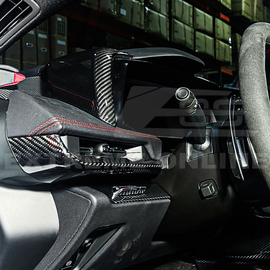Corvette C8 DRY CARBON FIBER HUD Headlight Switch Button Panel Cover