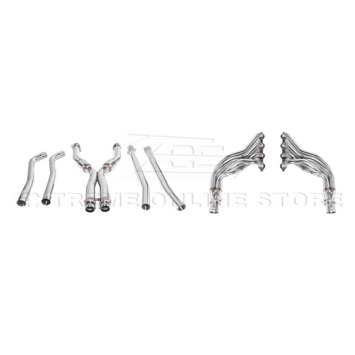 2009-2014 Cadillac CTS-V Long Tube Headers &amp; Resonated Mid Pipe