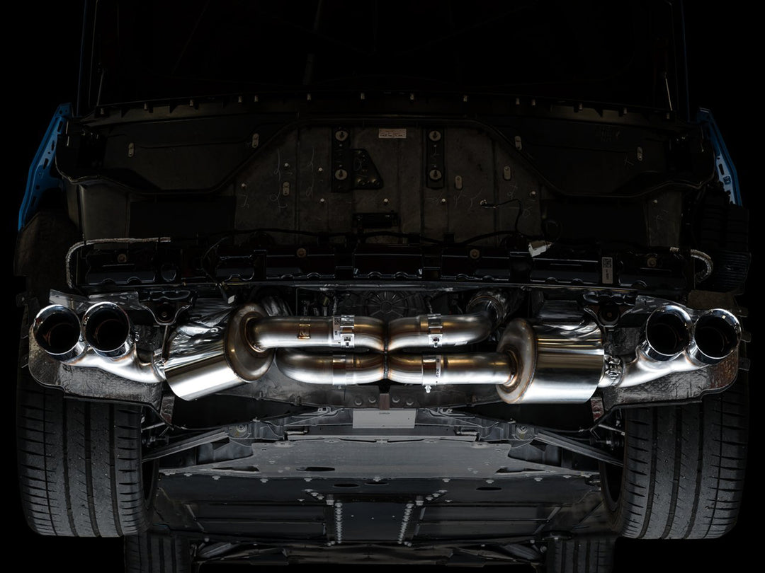 AWE Touring Edition Exhaust for C8 Corvette -- Chrome Silver Tips
