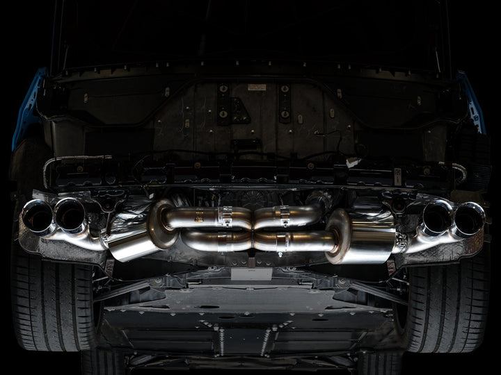AWE Touring Edition Exhaust for C8 Corvette -- Chrome Silver Tips