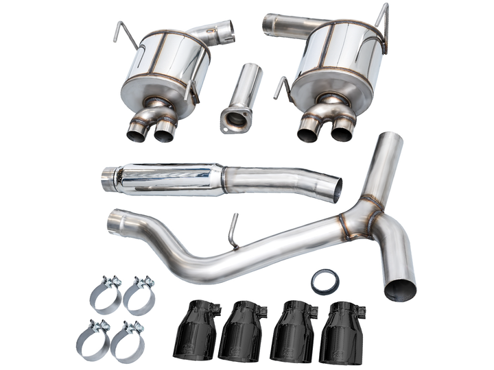 AWE Touring Edition Exhaust for VB Subaru WRX - Diamond Black Tips