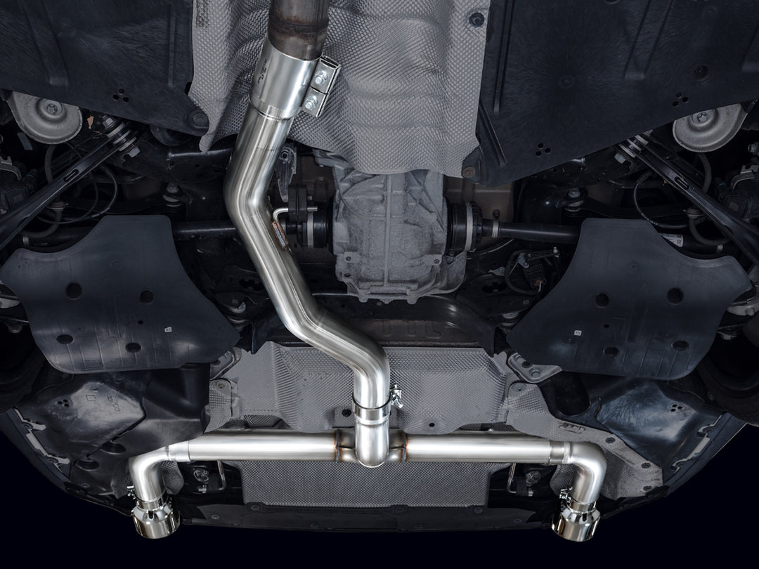 AWE Track Edition Axleback Exhaust for BMW G2X 330i/430i - Chrome Silver